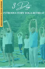 Introductory yoga retreat in Rishikesh with 3 nights stay and meals at Abhayaranya Yoga Ashram.