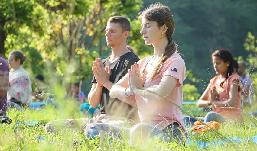 Students Participating in 200 Hour Yoga Teacher Training in Rishikesh, India