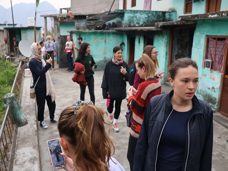 Village excursion during yoga teacher training in Rishikesh