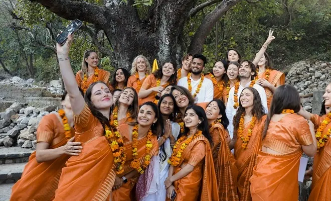 Rishikesh Yogpeeth TTC Students – Yoga Teacher Training in Rishikesh Rishikesh Yogpeeth TTC students practicing yoga during teacher training course