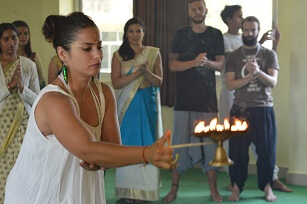Yoga Teacher Training Ceremony at Rishikesh Yogpeeth